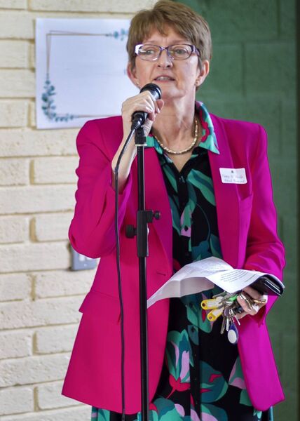 Mary O’Keeffe, Principal, speaking at the Anniversary Celebration Event, Saturday 28th September 