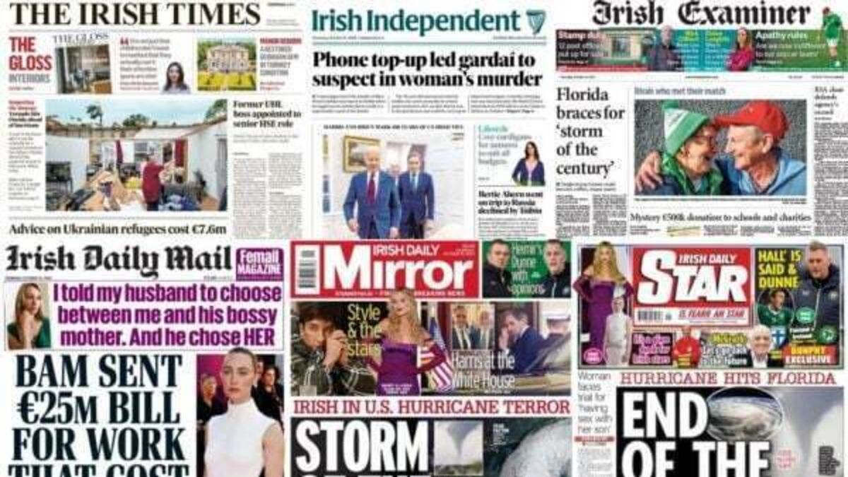 What the papers say: Thursday's front pages