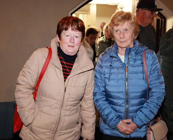 Josie Minto and Cathleen McGrath, at the Bicentenary Mass of Our Lady's Church Carbally. Photo: Joe Evans