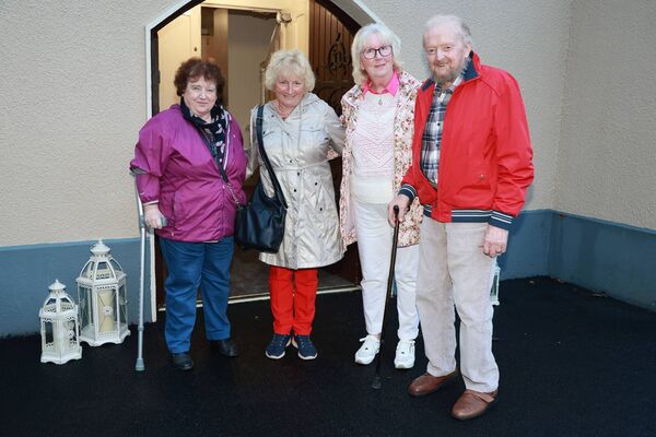 Maura, Breda, Elsie and Mossy, at the Bicentenary Mass of Our Lady's Church Carbally. Photo: Joe Evans