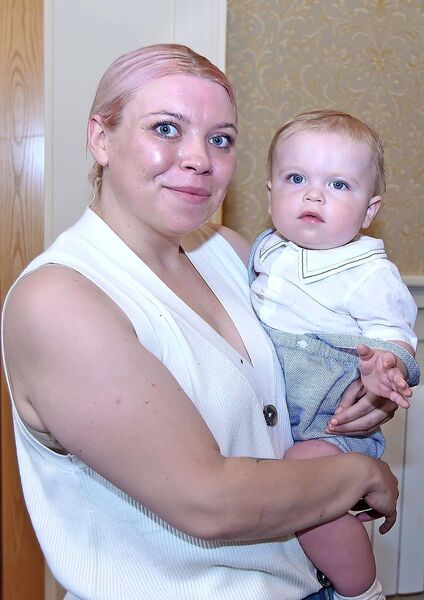 Alanna Barrett and her son Archie. Photo: Noel Browne