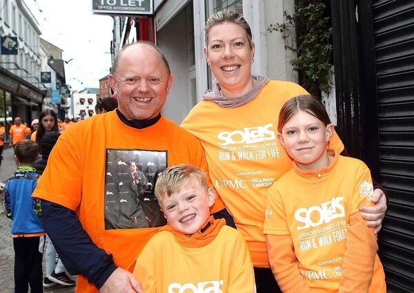 Gary, Aidan, Emma and Ellen Power.