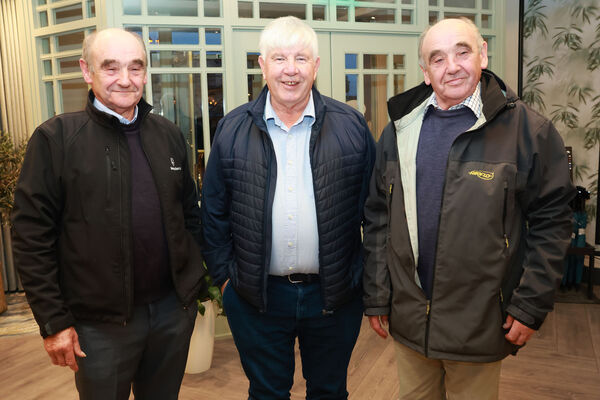  Paul Sinnott, John Kavanagh and Jim Sinnott at the De La Salle College Class of 1969 Reunion at the Marina Hotel.