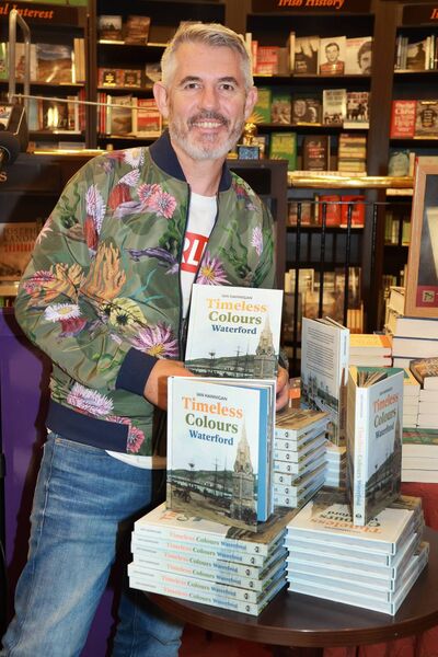 Ian Hannigan, at The Book Centre for the launch of his new book 'Timeless Colours Waterford'. Photo: Joe Evans