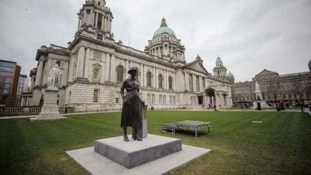 DUP says Sinn Féin has questions to answer over damage to former mayor portrait