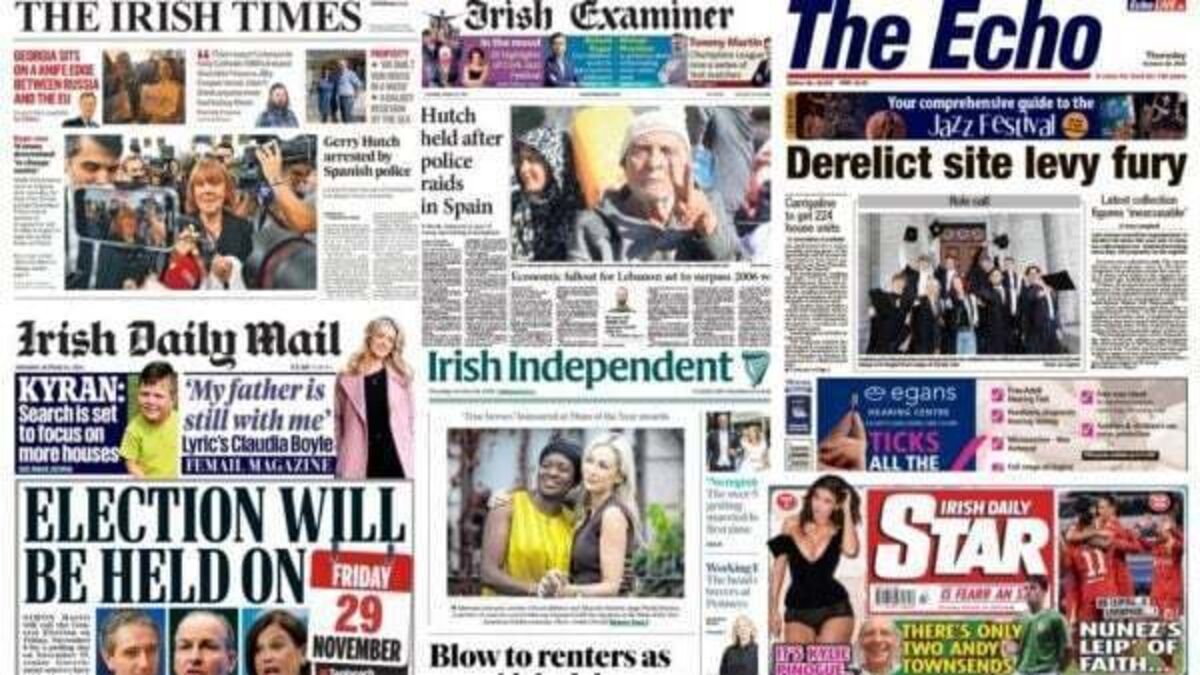 What the papers say: Thursday's front pages