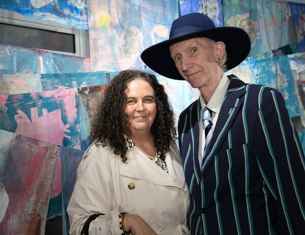 Attending were Karen Kenneally and Tony Strickland, Art Curator. Photo: John Power