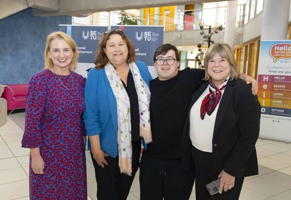 Vice President for External Affairs, Kathryn Kiely, pictured at the launch of South East Technological University’s Certificate in Personal Development programme with Minister Anne Rabbitte, student Ben Kervick and Minister Mary Butler. All photos Patrick Browne, Brownes Photography. Vice President for External Affairs, Kathryn Kiely, pictured at the launch of South East Technological University’s Certificate in Personal Development programme with Minister Anne Rabbitte, student Ben Kervick and Minister Mary Butler. All photos Patrick Browne, Brownes Photography.