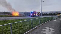 WATCH: Fire service tend to blaze on outskirts of Waterford