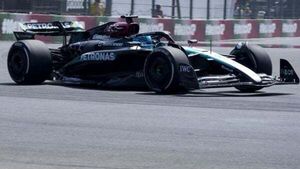 George Russell crashes in Mexico practice as Max Verstappen hit by engine issues