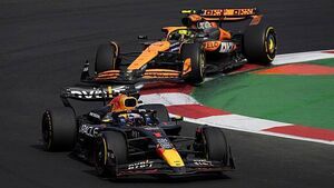 Lando Norris cuts Max Verstappen’s title lead after pair clash on track again