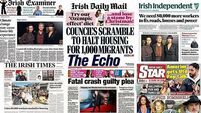 What the papers say: Wednesday's front pages
