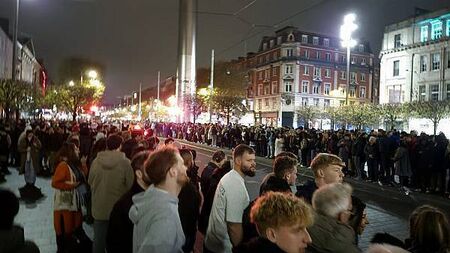 Huge crowd gathers on O'Connell Street for non-existent Halloween parade
