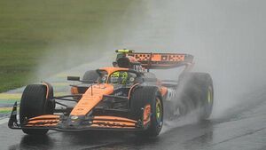 Lando Norris on pole for Brazilian Grand Prix after chaotic qualifying session