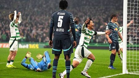 Celtic upset RB Leipzig as Nicolas Kuhn steals the show