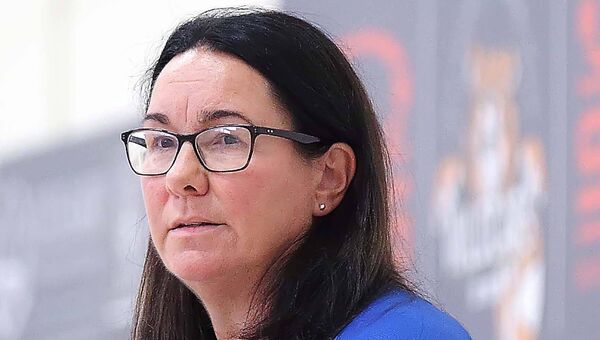 SETU Wildcats Head Coach Jillian Hayes saw her side book their place in the next round of the National Cup. Photo: Noel Browne.