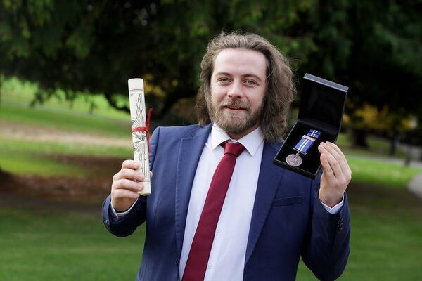 Daniel Dwan who received a Bronze Medal and Certificate for his actions at the National Bravery Awards 2024