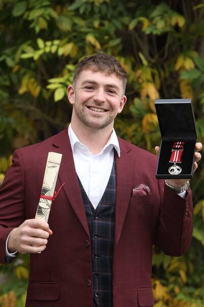 Thomas Shaw Hamilton who was awarded a Silver Medal and a Certificate of Bravery at the National Bravery Awards 2024.