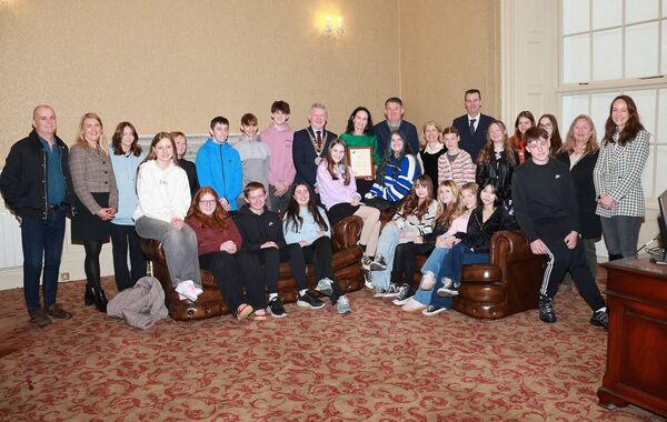 Pictured at a Mayoral reception by Mayor of Waterford City &amp; County Cllr Jason Murphy, for Brid Kenneally. Photo: Joe Evans