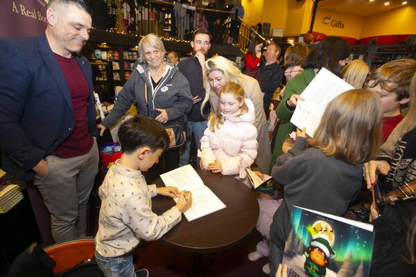 Adam King launched his first book, ‘Farron’s Adventure’ at The Book Centre in Waterford City ahead of the City’s 12th annual Winterval Festival. Photograph: Patrick Browne