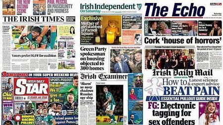 What the papers say: Saturday's front pages