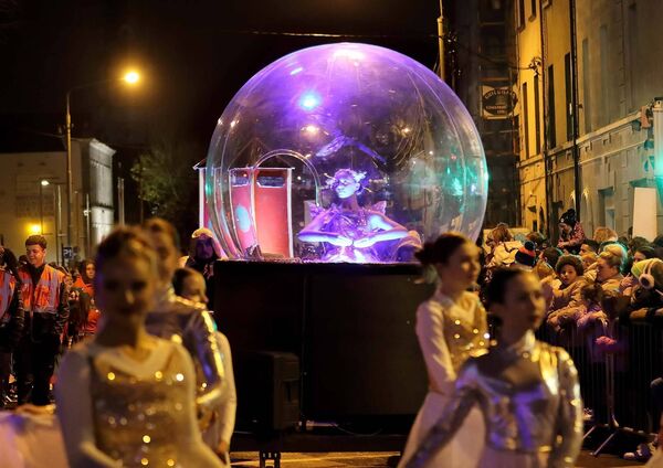A scene from the parade on Saturday evening, heralding Waterford as European City of Christmas 2024. Photo: Noel Browne