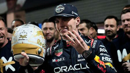Max Verstappen seals fourth world title as George Russell wins in Las Vegas