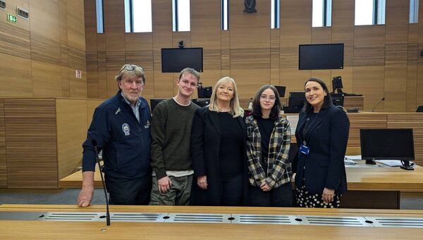 Mary Roche with family after officially registering to be on the ballot for GE24. Mary Roche with family after officially registering to be on the ballot for GE24.