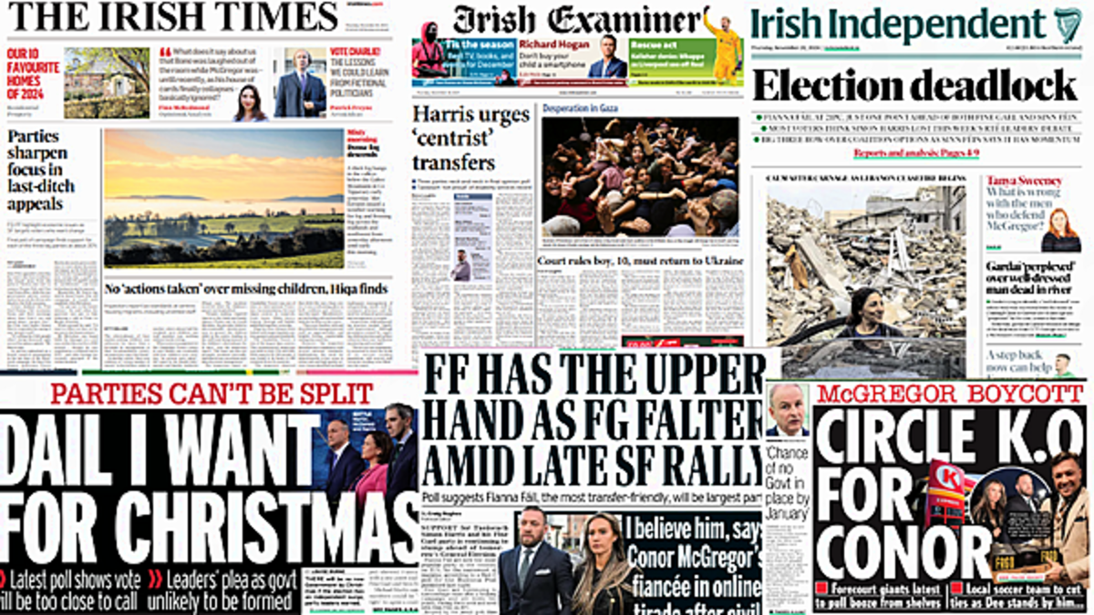 What the papers say: Thursday's front pages
