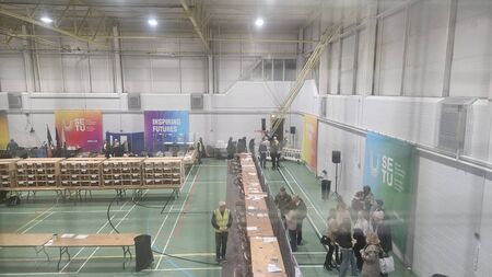 STATE OF PLAY: Counting reopens at the Waterford General Election count centre for day two