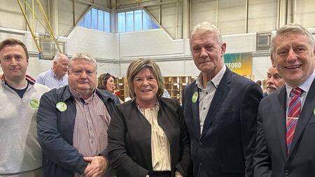 Mayor Jason Murphy and John O’Leary react to Mary Butler victory