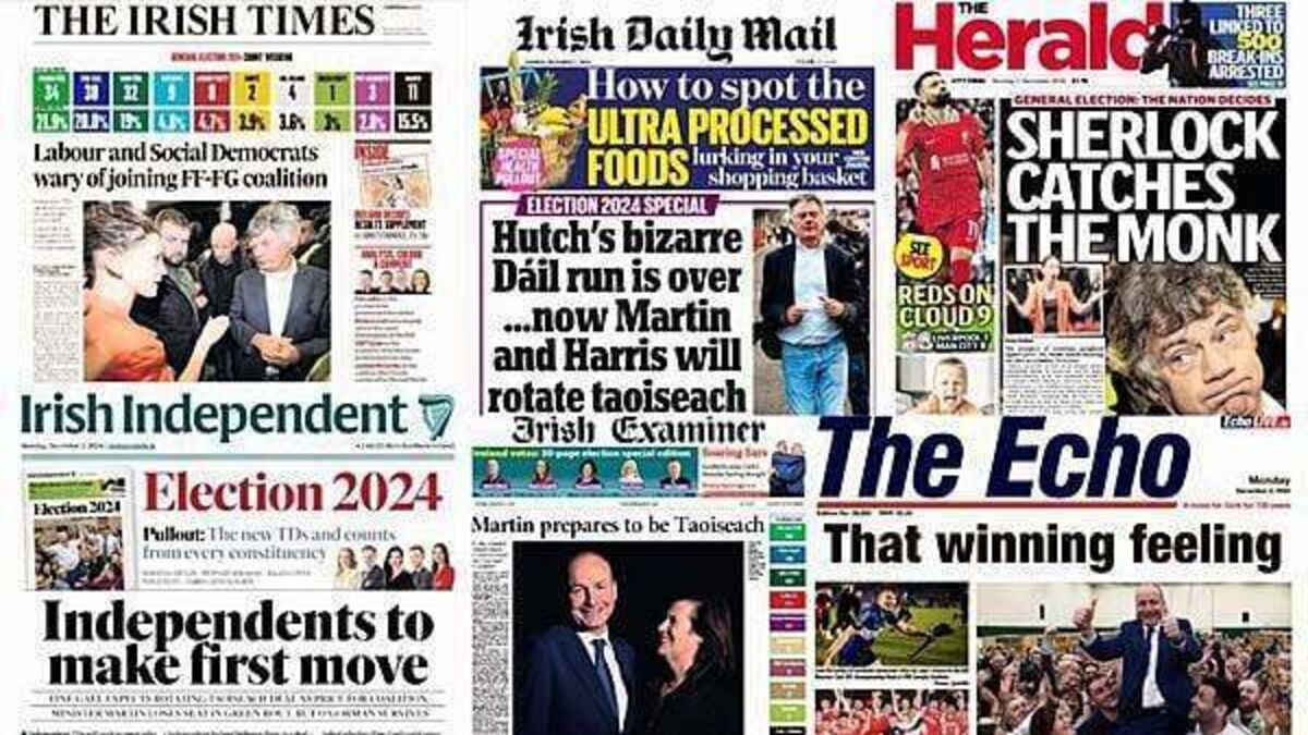 What the papers say: Monday's front pages