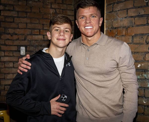 Mason and Dylan Moran, at the Factory for a press conference to launch War in Waterford, boxing event at SETU Arena December 7th. Photo: Joe Evans