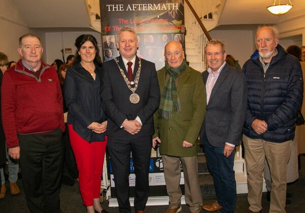Attending were Mayor Of Waterford City and County Cllr. Jason Murphy, Michael Desmond, Bernadette Guest, Heritage Officer, Dermot Power, John Foley, Film Maker and Tommy Mooney. Photo: John Power