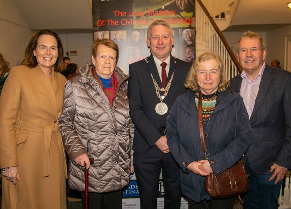 Attending were Mayor Of Waterford City &amp; County Cllr. Jason Murphy, Honor Donnelly, Bridget Lonergan, Siobhán McCarthy and John Foley, Film maker. Photo: John Power