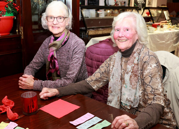  Cecilia and Ann, at O'Shea's Hotel for the Tramore Hospice Support Christmas coffee morning.