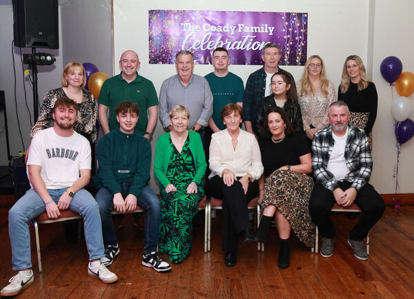  Members of the O'Neill and Coady families at the Coady Family Reunion at the Mount Sion Centre.
