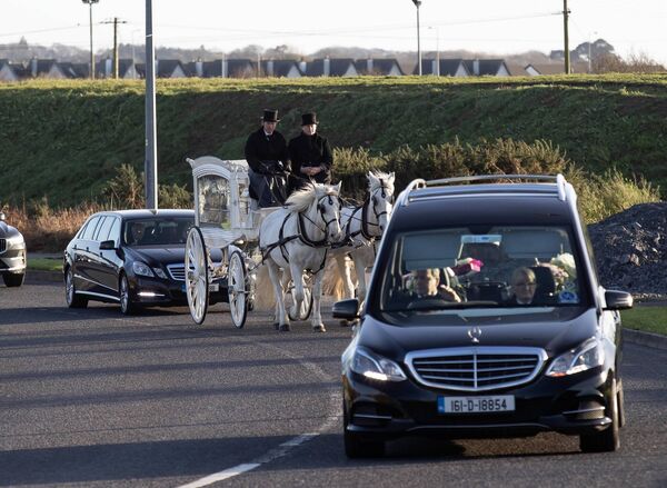 Funeral of Malika Al Katib arriving at Kilbarry cemetery today. Photo; Mary Browne