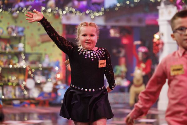 Sophie Barry (9) from Waterford, on the Late Late Toy Show. Picture Andres Poveda