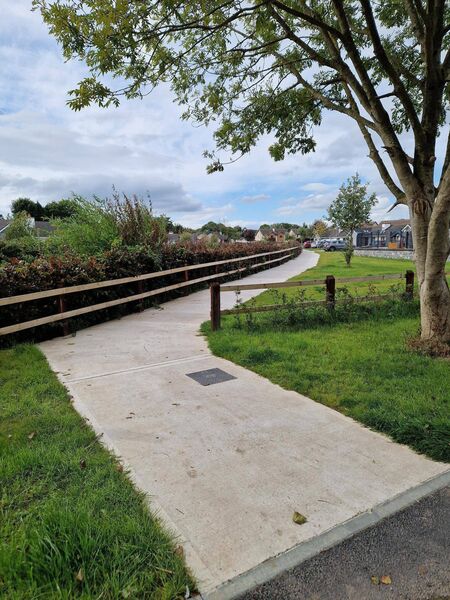 Photo of the completed Tournore Permeability Scheme.