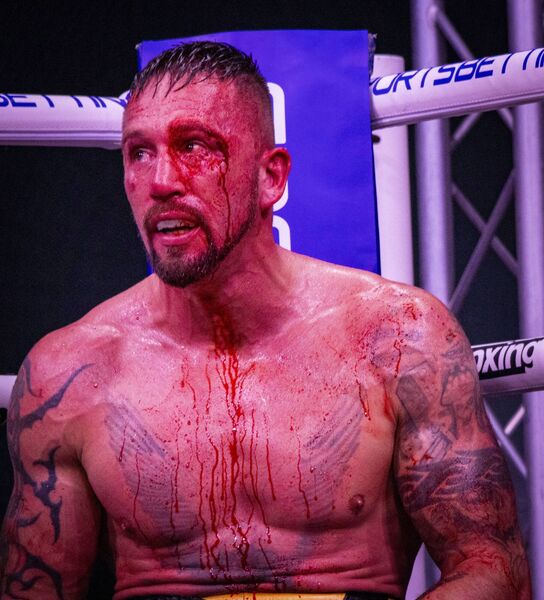 Craig McCarthy after his fight with Graham McCormack, at War in Waterford.