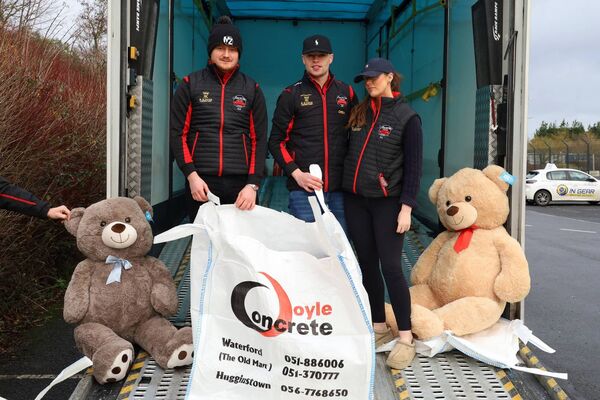 Park N Chill crew loading toys onto the Toy Drive truck