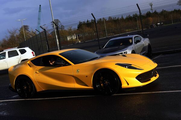 One of the exotic cars involved in the charity toy run