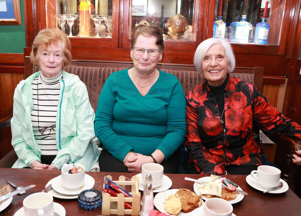  Cathleen, Mary and Noeline, at O'Shea's Hotel for the Tramore Hospice Support Christmas coffee morning. Photo: Joe Evans
