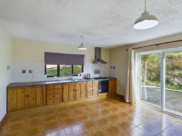 The interior of the house is very spacious