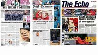 What the papers say: Saturday's front pages