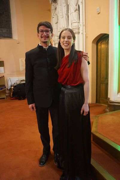 Soloists Megan Butler (alto) and Jonathan Miller (tenor). Soloists Megan Butler (alto) and Jonathan Miller (tenor).