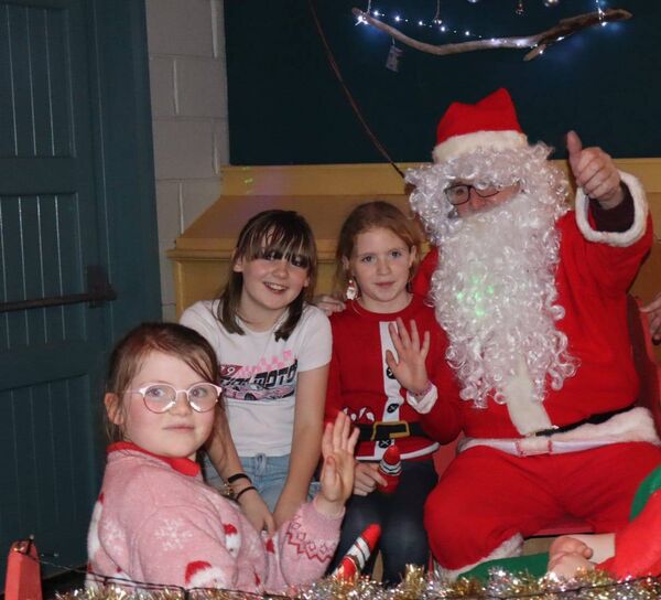 Meeting Santa at the Kill Christmas event.