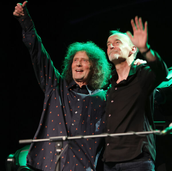  Gilbert O'Sullivan performing with Eleanor McEvoy at his fifth sold out show at the Theatre Royal. Photo; Joe Evans