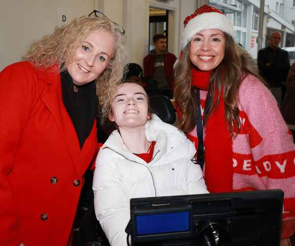  Sandra, Alex and Mari Carmen, at the WCFE Christmas Fair 2024 beneficiariesare The Women's Centre and Helping Hands, with over €1, 200 raised at the event in WCFE. Photo: Joe Evans